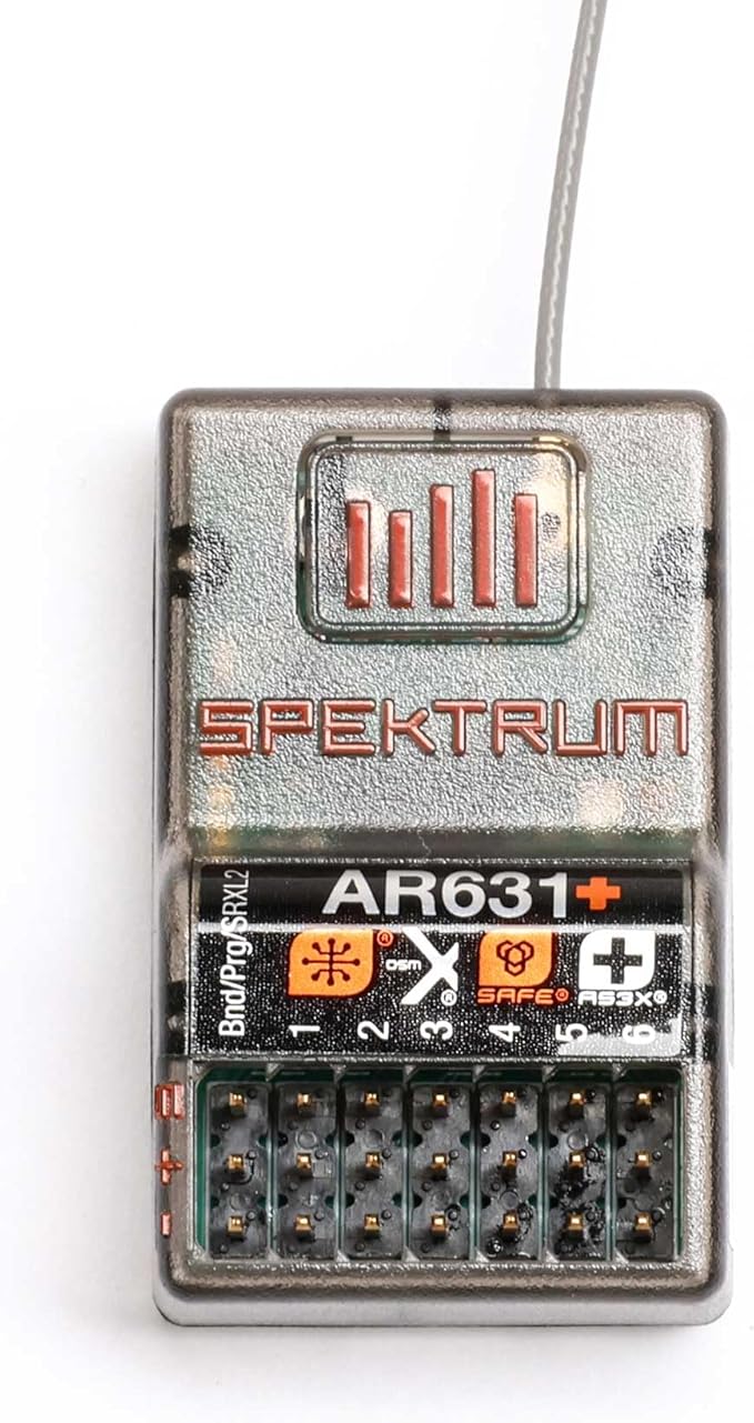 Spektrum AR631+ 6 Channel AS3X+ & Safe Receiver, SPM-1031