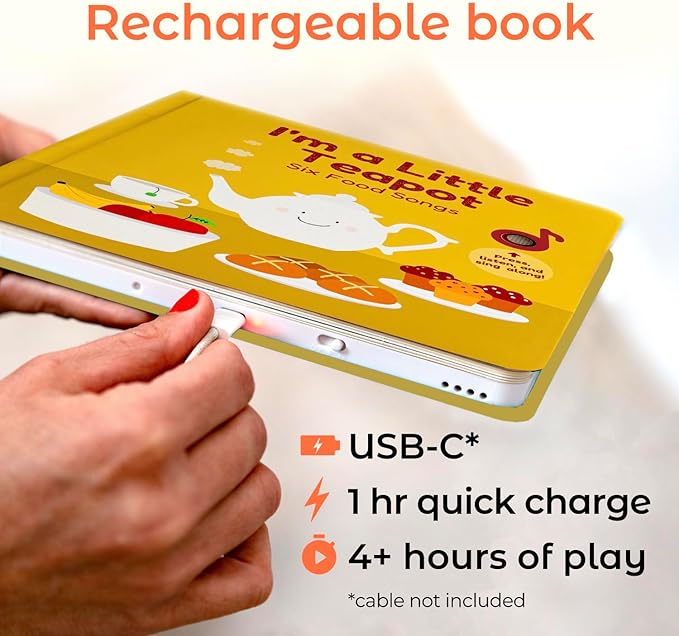 Cali's Books I'm a Little Teapot Interactive Musical Book for Toddlers 1-3 | Books for 1 Year Old | Sound Book for Toddlers | Singing Books for Toddlers | Great