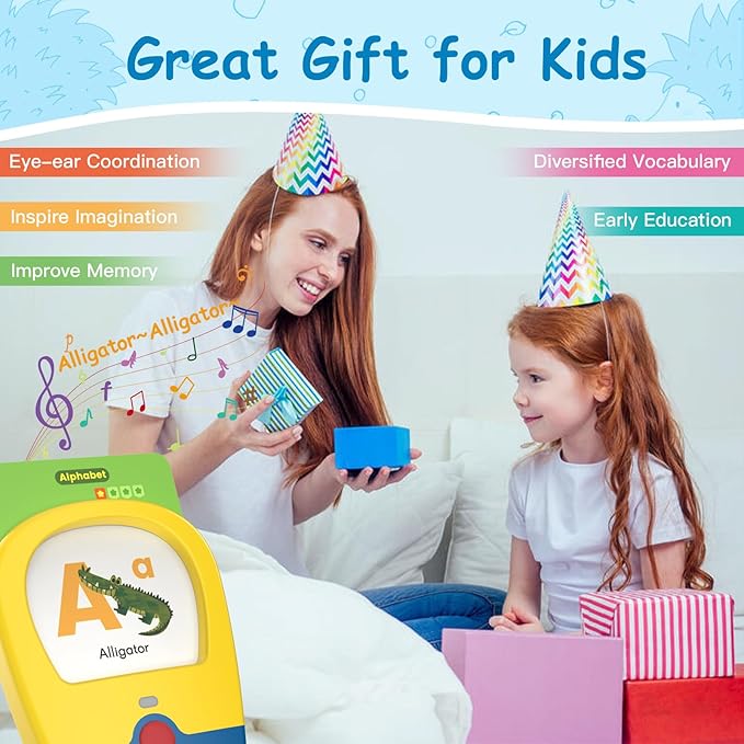 Toddler Talking Flash Cards with 400 Sight Words Toddler Toys for 1 2 3 4 5 Year Old Boys and Girls-Montessori Toys,Speech Therapy,Autism Sensory Toys Learning Educational Toys