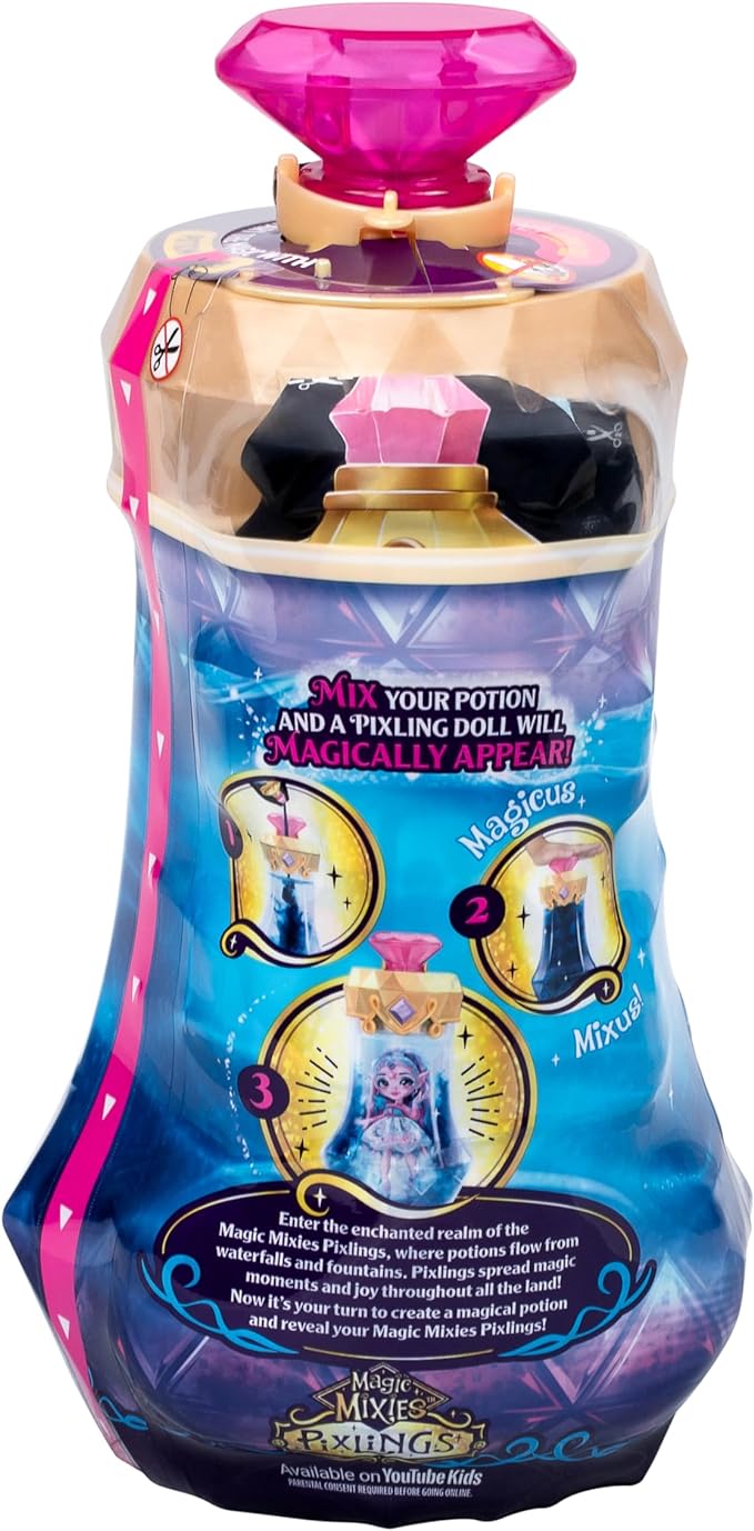 Magic Mixies Amber Dragon Pixling. Magically Reveal a 6.5" Pixling Doll Inside a Potion Bottle! Mix a Magic Potion to Create Your Pixling.