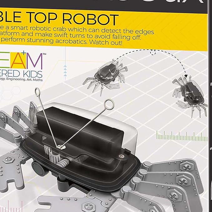 4M 5576 Table Top Robot - DIY Robotics Stem Toys, Engineering Edge Detector Gift for Kids & Teens, Boys & Girls (Packaging May Vary)