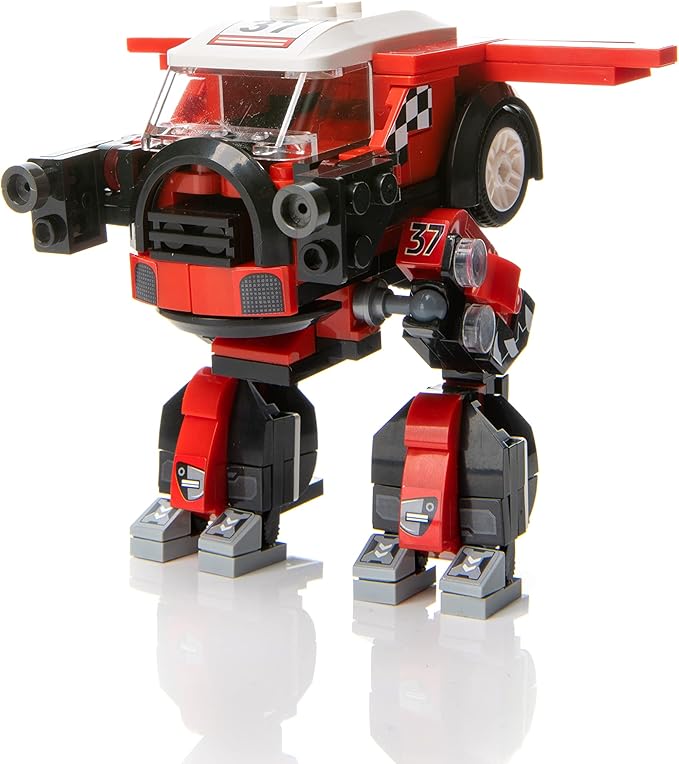 Racing Car Building Block Set. Racing Car Building Blocks for Kids and Adults (Red)