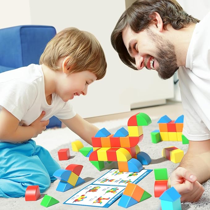 Magnetic Blocks Toddler Toys Educational Sensory Construction Magnet Building 1.34in Cubes Toy for Creative 3D STEM Learning, Montessori Gift for Ages 3+ Year Old Boys Girls Kids