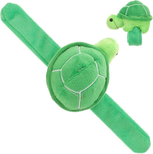 Toddmomy Plush Slap Bracelet Turtle Snap Band Stuffed Animals Slap Bracelets Turtle Slap Bracelet for Kids Party Favors