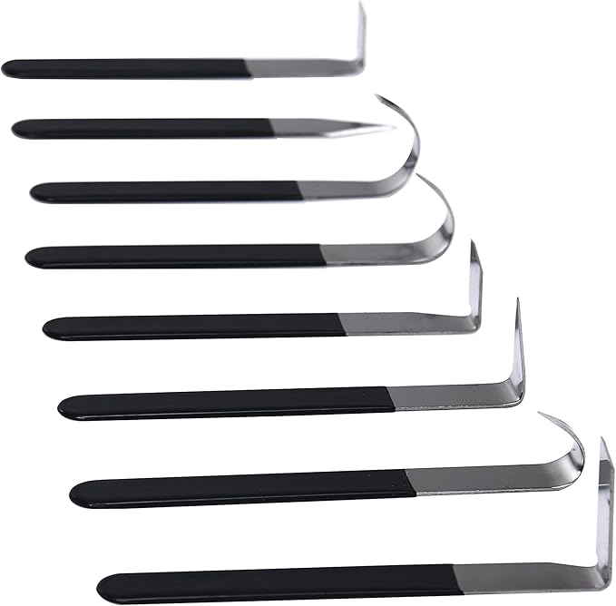 YaeTek 8 Pack Pottery Tools Stainless Steel, 8 Styles Carving Shaping Knives Craft Trimming Clay Sculpture Hand Tools Artist Ceramic Tools Set for Carving, Sculpting, Shaping, Modeling
