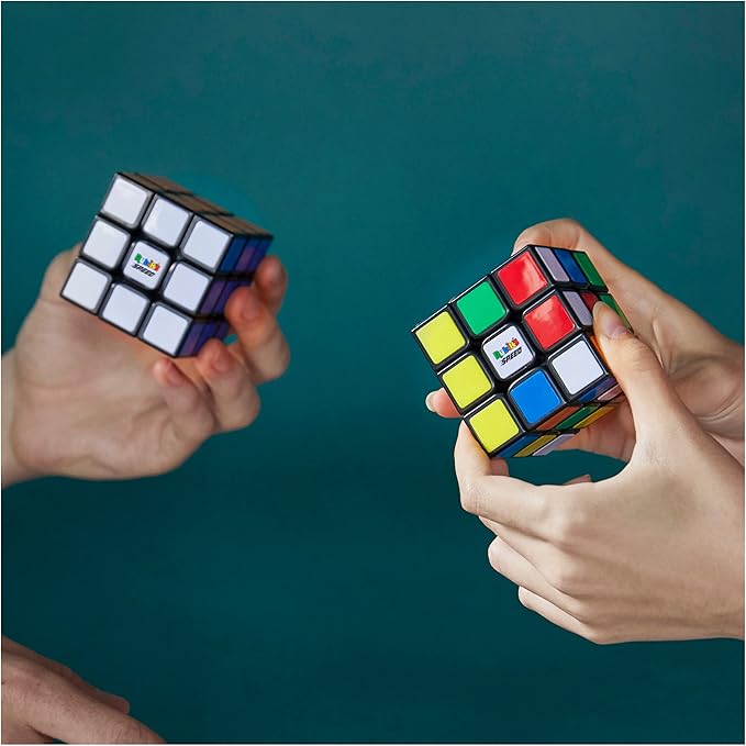 Rubik’s Cube, 3x3 Magnetic Speed Cube, Super Fast Problem-Solving Challenging Puzzle Fidget Toy Travel Game Brain Teaser for Adults & Kids Ages 8+