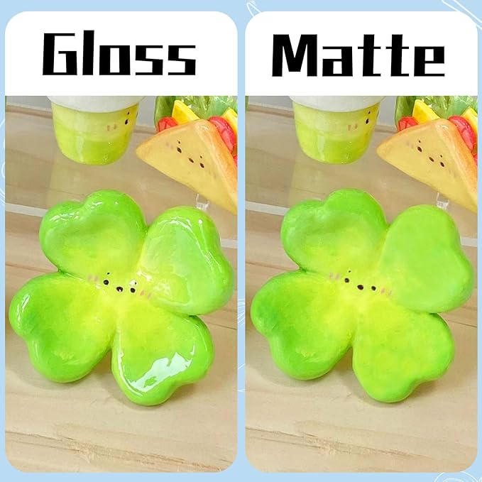 100ml Air Dry Clay Varnish,Air Dry Clay Sealant for Airdry Clay,Air Dry Clay Glaze Can Not Only Used to Prevent Clay Cracking, Scratches, and Wear,It Can Also Having a Glossy Glaze Effect (Gloss)