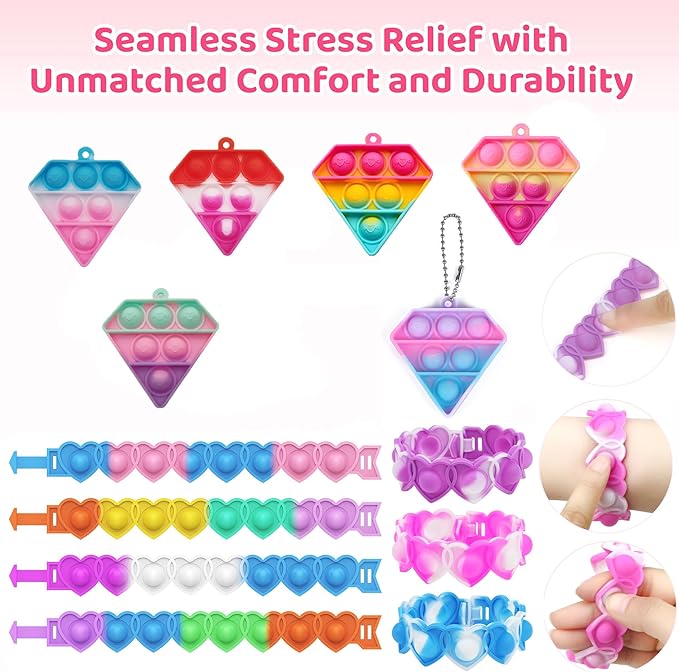 108 PCS Valentines Day Party Favors for Kids Boy Girl, Treasure Box Toys, Pinata Filler Goodie Bag Stuffers, School Classroom Rewards, Treasure Chest Prizes, Classroom Exchange Gifts Prizes