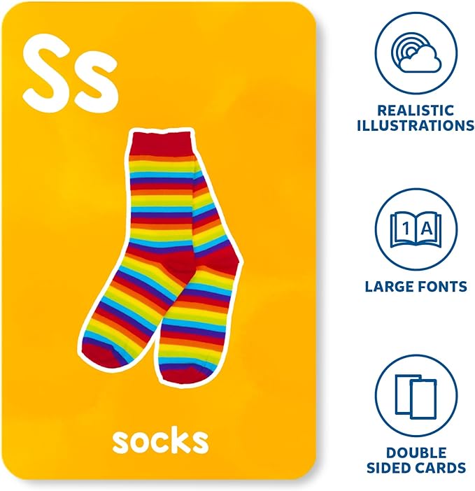 Skillmatics Thick Flash Cards Combo for Toddlers - Montessori Toys & Educational Games, Preschool Learning Activities, Gifts for Kids Ages 1, 2, 3, 4 Years