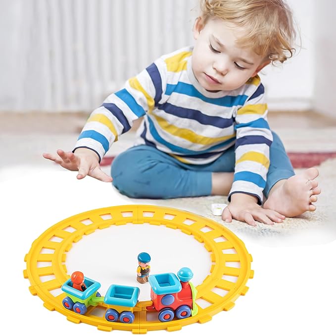 Baby Toys Train Set-Musical Electric Train Toys,Toddler Electric Train Set,Musical Train Toys with Tracks,Birthday Gifts for 12 18 Month 1 2 3 4 Year