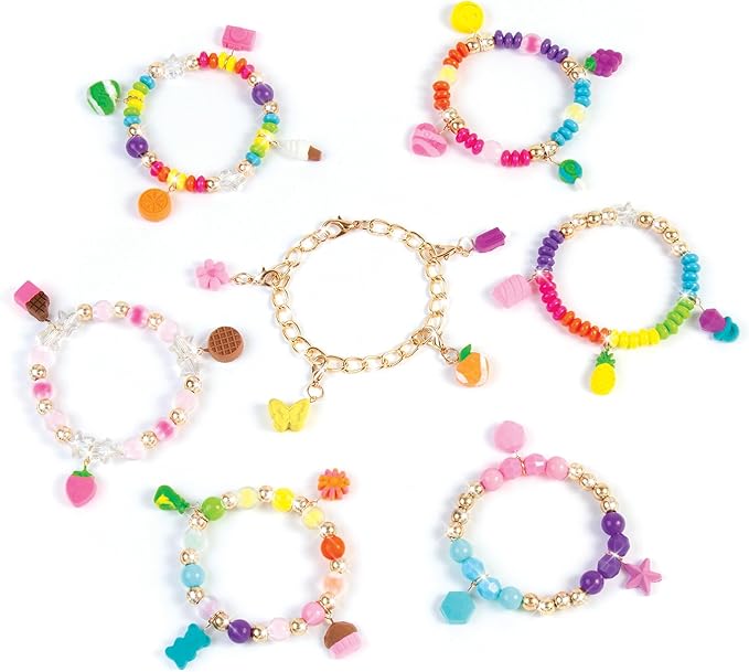 Make It Real:Clay Charm DIY Jewelry Kit - Make 30+ Clay No Bake Charms to Attach to Your Chain, Arts & Crafts, Girls & Kids Ages 8+