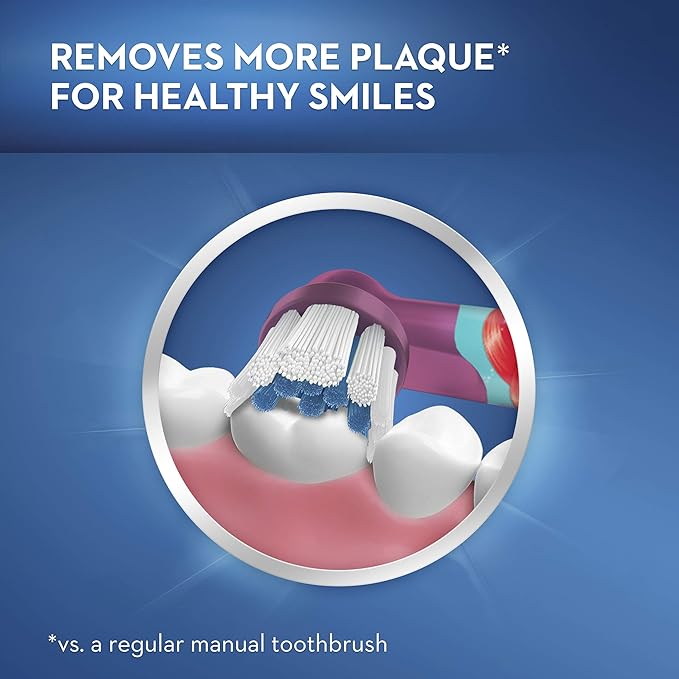 Oral-B Kids Extra Soft Replacement Brush Heads featuring Disney Princesses, Ages 3+, 2 count