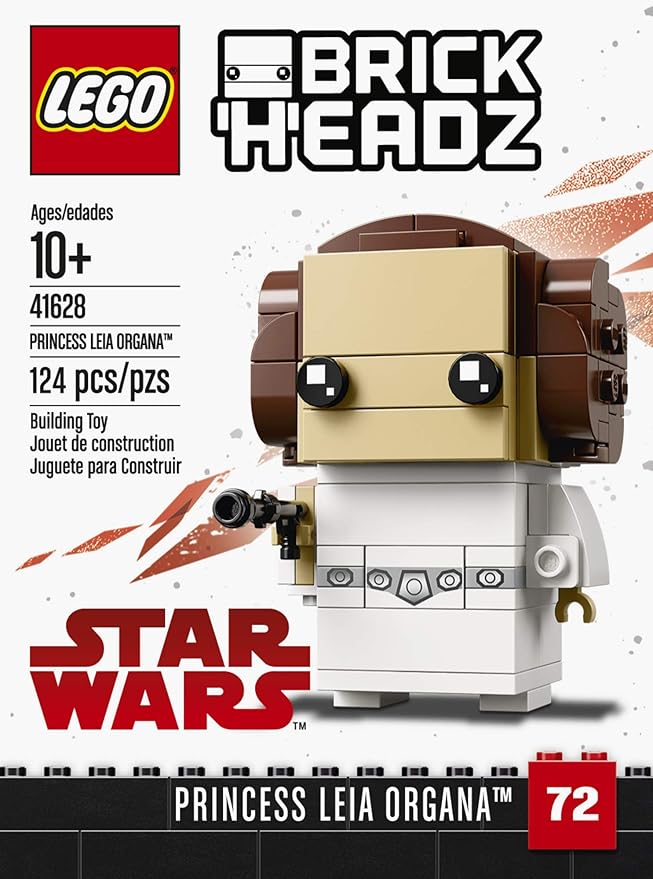 LEGO 6225350 Brickheadz Princess Leia Organa 41628 Building Kit, Multicolor