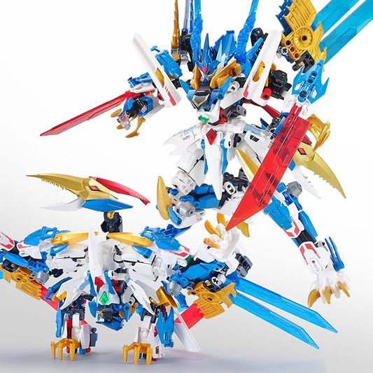 Dinosaurs Transforming Mech Technic Building Sets,Pterodactyl 2-in-1 Building Block Model, Robot Action Figures Building Kits, Birthday for Boys, Adult Age 8-12 (Pterodactyl)