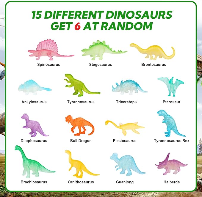 Dinosaurs Dig Kit Digging Set, Educational DIY Toys Science Kit-Dig Up Unique Real Dinosaurs, Geology Archaeology Gifts for Boys Girls Kid Toys
