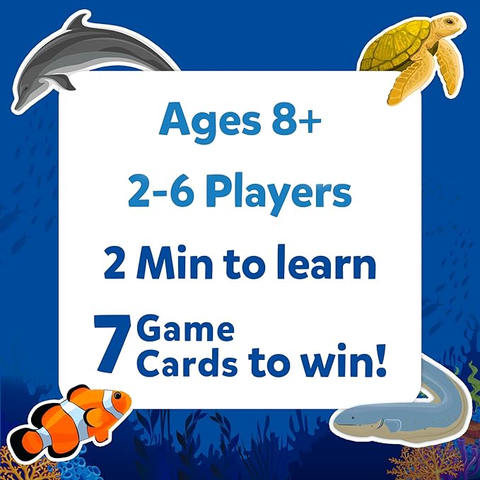 Skillmatics Card Game - Guess in 10 Underwater Animals, Perfect for Boys, Girls, Kids, and Families Who Love Toys, Board Games, Gifts for Ages 8, 9, 10 and Up