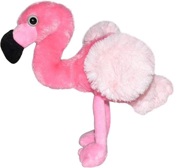 Wild Republic Flamingo Plush, Stuffed Animal, Plush Toy, Gifts for Kids, Hug’Ems 7"