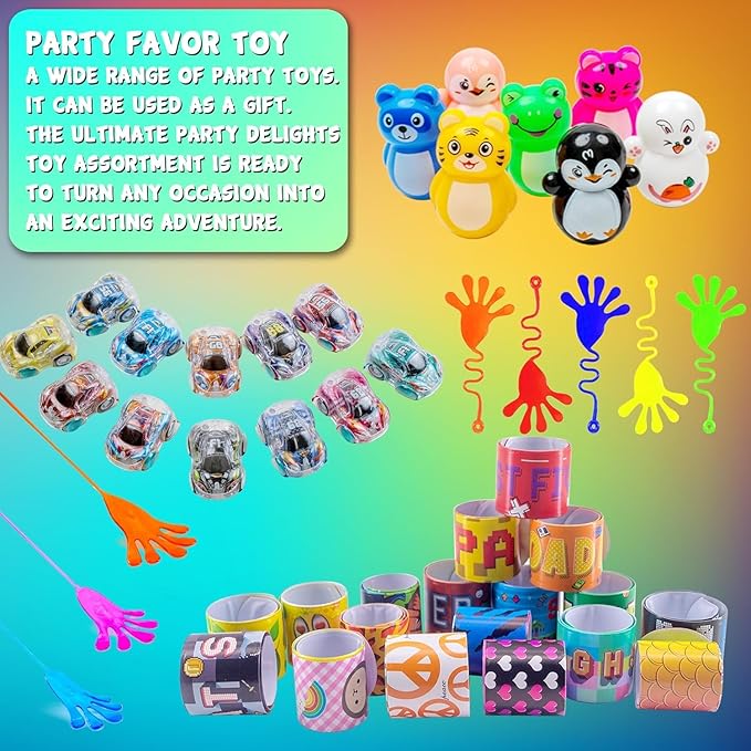 110 PCS Party Favors Toy for Kids, Pinata Stuffers, Goodie Bags Fillers, Prize Box Toys for Classroom, Treasure Chest, Birthday Party, Carnival Prizes for Boys Girls 4-8-12