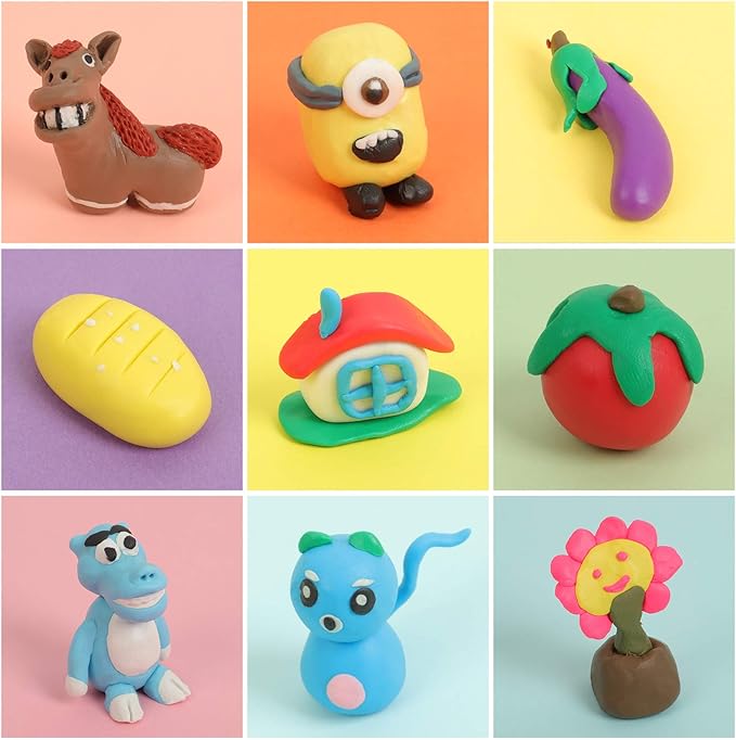 Polymer Clay Sets,50 Colors Modeling Clay for Kids,Oven Bake Clay DIY Mold Clay with Sculpting Tools and Accessories,for Kids Adult and Artist Friendly Holiday Gifts