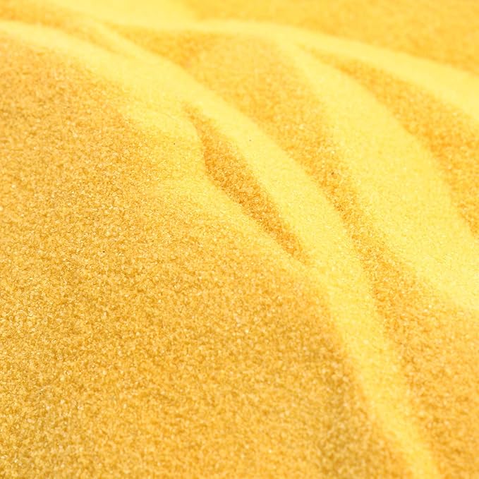 Shiny Stone Colorful Sand,Rainbow Sand,Art Sand,Colored Sand,Craft Sand,Decorative Wedding Vibrant Sand, 250g/0.55lb/8.81oz for Kids Creativity Wedding Succulent Terrarium Vase (Dark Yellow)