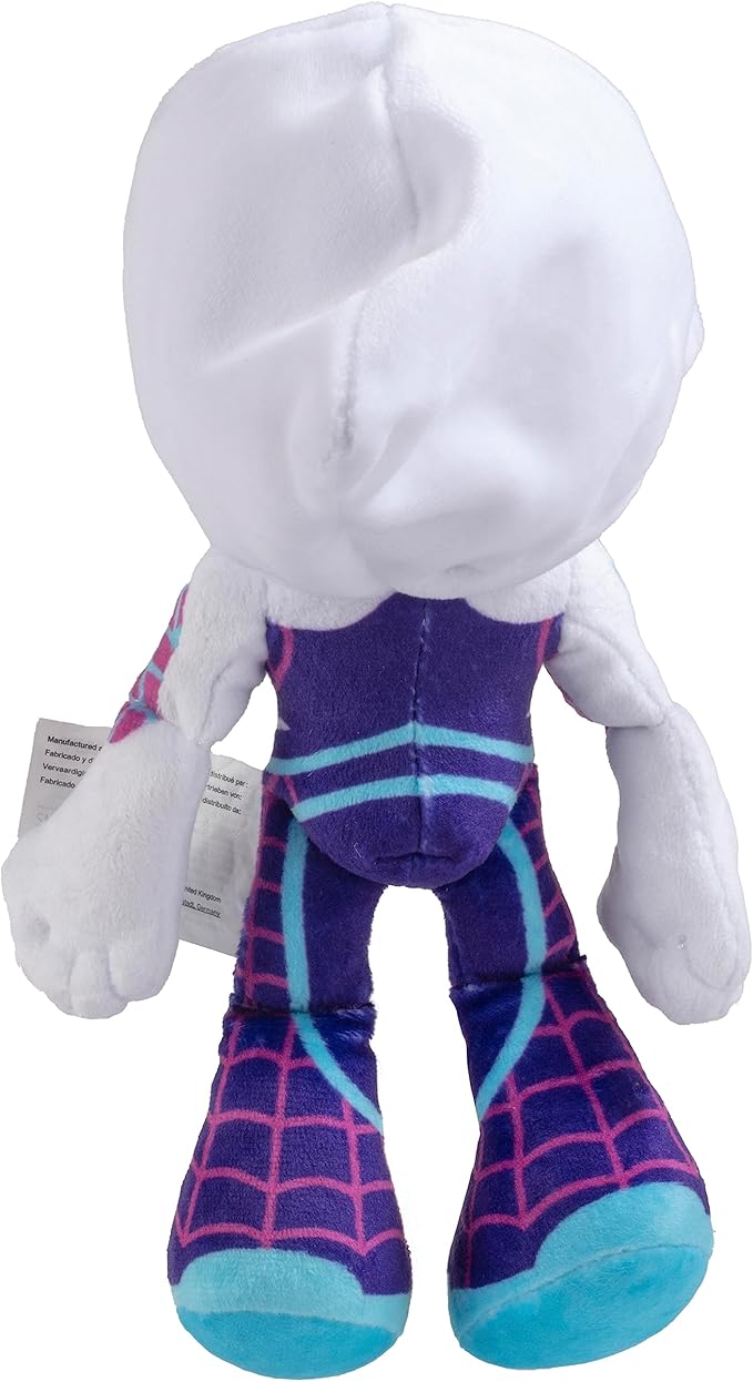 Marvel Spidey and His Amazing Friends 8" Gwen Stacy Ghost Spider Plush - Spider-Man Stuffed Animal Toy Figure - Officially Licensed - Spider-Verse Valentine's Day Gift for Kids, Boys, Girls - 8 Inches