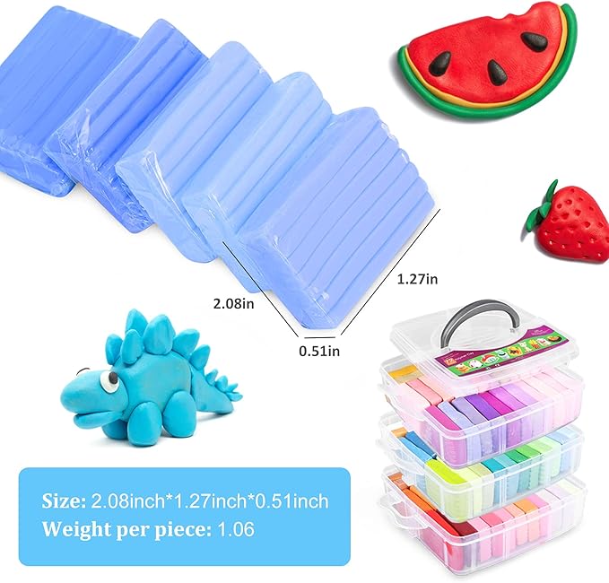 Polymer Clay Set, 72 Color Oven Bake Modeling Clay Set with Sculpting Tools and Accessories, Modeling Clay for Kids,Ideal DIY Clay Art Set for Kids Beginners Artists