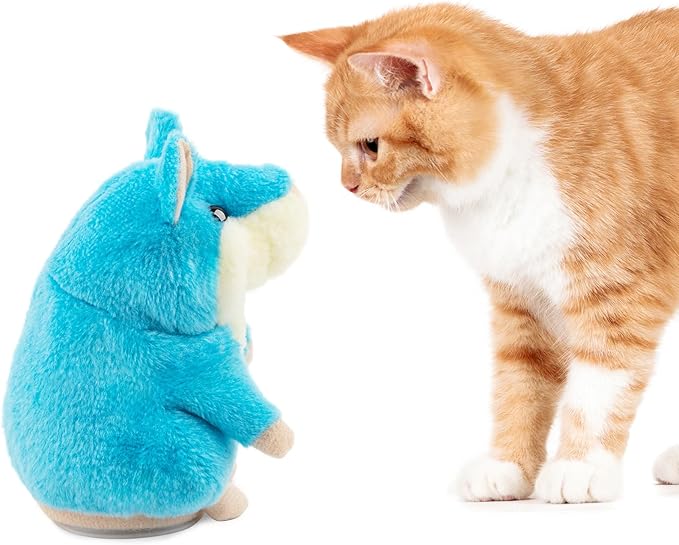 Talking Hamster - Stuffed Animals Toy for Kids 2 3 4 5 6 Year Old, Repeats What You Say - Toddler Interactive Plush Toys, Birthday Gifts for Boys Girls 2 Years and Up