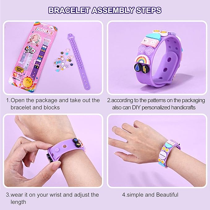 DOTS Kids Jewelry Craft Bracelet 6 Packs, Sports Bracelet Making Kits, Custom Friendship Wristband