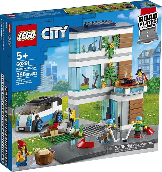 LEGO City Family House 60291 Building Kit; Toy for Kids, New 2021 (388 Pieces)