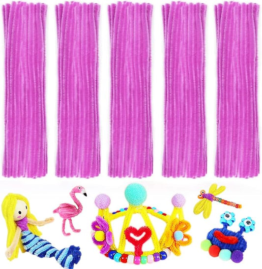 Pipe Cleaners, Pipe Cleaners Craft, Arts and Crafts, Crafts, Craft Supplies, Art Supplies (Purple)…