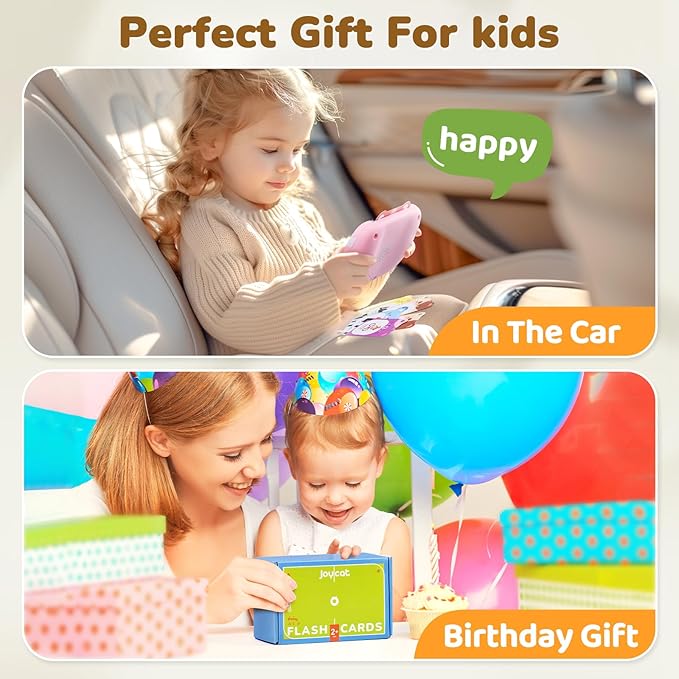 Bilingual Spanish & English Talking Flash Cards for Toddlers 1-5, 454 Words+6 Songs, Clear Voice & Thick Cards & Easy to Slide in and Out, Independent Play & Speech Development Toys