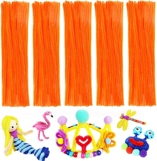 Pipe Cleaners, Pipe Cleaners Craft, Arts and Crafts, Crafts, Craft Supplies, Art Supplies (Orange)…