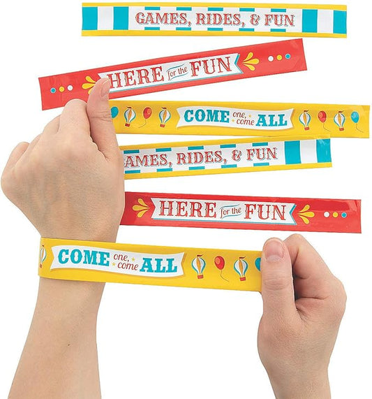 Carnival Slap Bracelets - Jewelry - 50 Pieces
