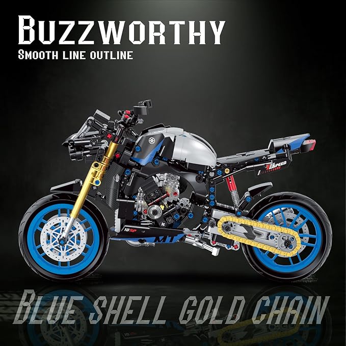 1:8 Motorcycle Building Set for Adults, Building Blocks for Adults, Collectible Toy for 14 15 16+ Years Old Boys, Teenage Boys Gifts on Birthday(579PCS)