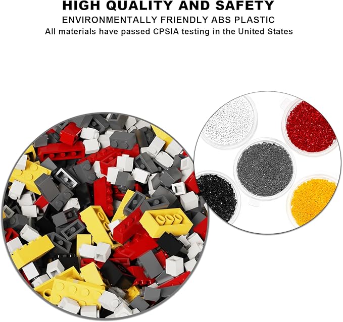 300 Pcs Classic Building Bricks, Red Bulk Bricks,Compatible with Lego and Major Brands Parts and Pieces, Creative Building Block Toys for Boys Girls Ages 6 7 8 9 10 Year Old