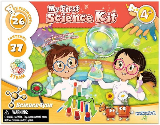 Science4you - My First Science Kit - 26 Experiments to Introduce Children to Science - Fun, Education Activity for Kids Ages 4+