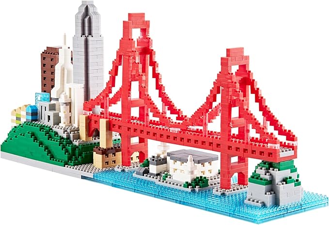 Building Blocks Set, Architecture San Francisco Building Kits Landmarks Skyline Collection Micro Building Bricks 1610 PCS