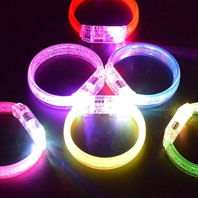 112pcs Glow Bracelets Glow in The Dark Party Supplies Bracelets Toys for Kids Birthday Halloween Christmas Party Favors