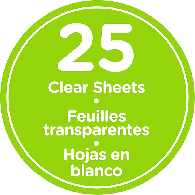 Shrinky Dinks Creative Pack, 25 Sheets Crystal Clear, Kids Art and Craft Activity Set, Kids Toys for Ages 6 Up by Just Play