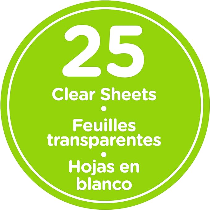 Shrinky Dinks Creative Pack, 25 Sheets Crystal Clear, Kids Art and Craft Activity Set, Kids Toys for Ages 6 Up by Just Play