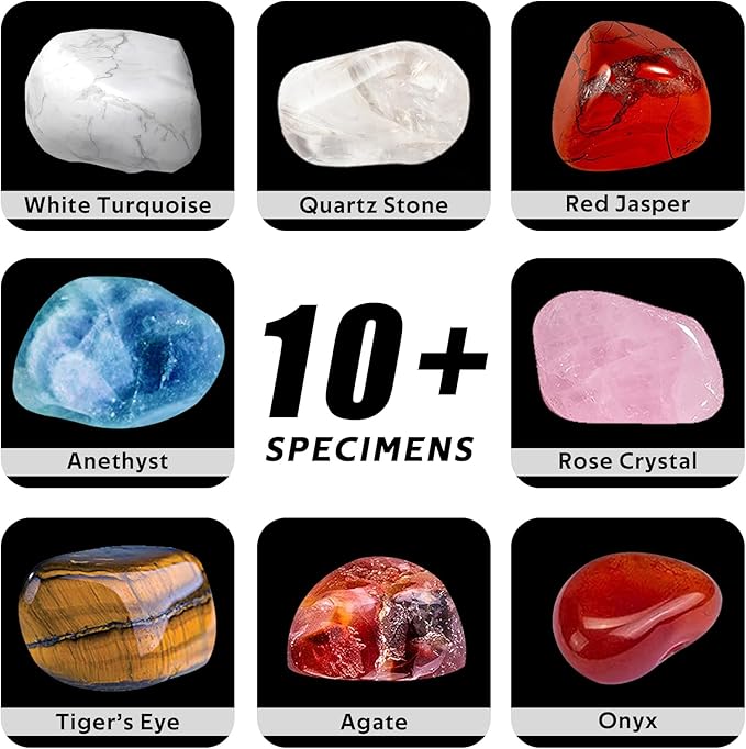 Science Kit, Volcano Kit for Kids Age 5-7 6-8-12 Boys Girls Kids Toys, Crystal Earth Moon Mars Science Kit, Dig Kits & Gemstones, STEM Project Toy for Boys and Girls Perfect Birthday
