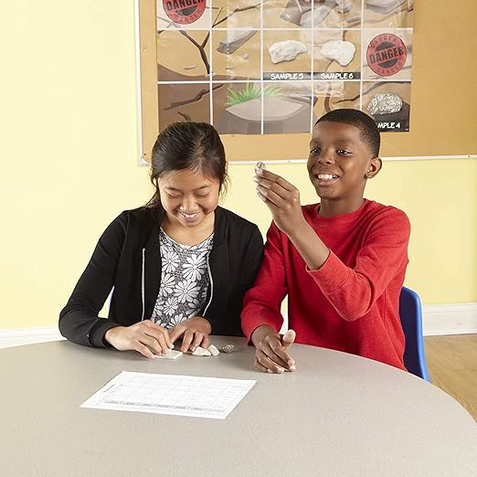 Geosciences Industries-92373 Mineral Identification Kit, Rock Samples for Studying Geology and Earth Science (Set of 20)