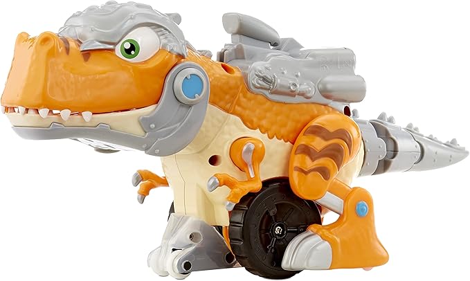 Little Tikes T-Rex Strike RC Remote Control Chompin' Dinosaur Toy Vehicle Car with Full 360 Degree Spins That Roars, Plays Music and SFX- Gifts for Kids, Toys for Boys & Girls Ages 4 5 6+ Years Old