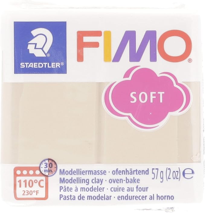 Staedtler FIMO Soft Polymer Clay - -Oven Bake Clay for Jewelry, Sculpting, Crafting, Sahara 8020-70
