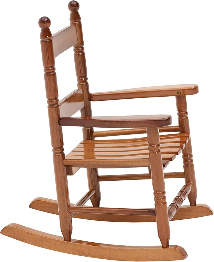 Woodlawn&Home, 881338, Classic Child's Porch Rocker, Natural Oak