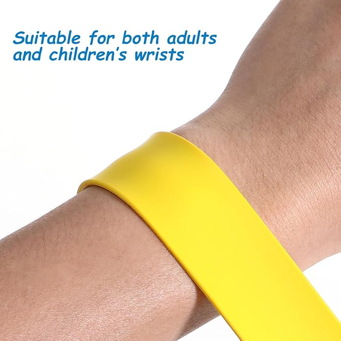10Pcs Slap Bracelets - Silicone Snap Ruler Snap Bands Wristband for Classroom Prize Party Favors
