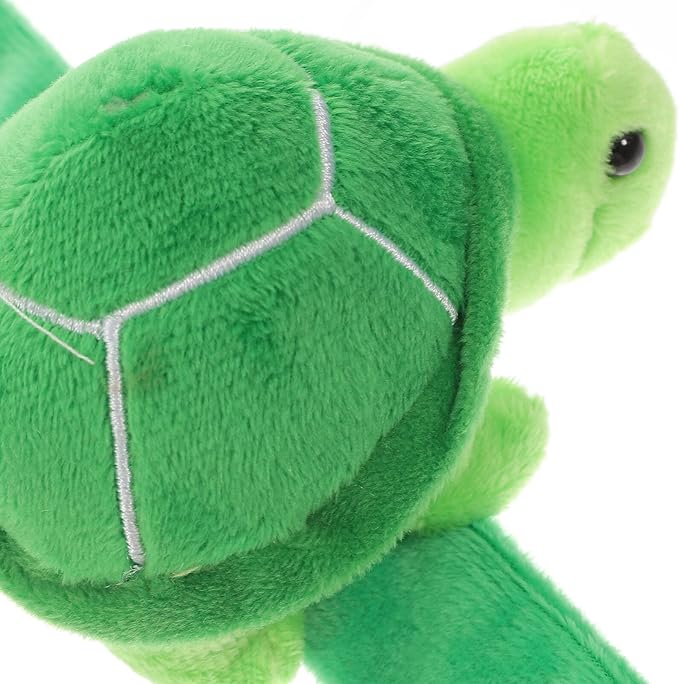 Toddmomy Plush Slap Bracelet Turtle Snap Band Stuffed Animals Slap Bracelets Turtle Slap Bracelet for Kids Party Favors