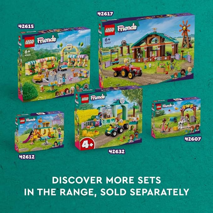 LEGO Friends Horse and Pony Trailer Playset, Building Toy for Kids, Creative Play Gift with Liann and Zoya Characters and 2 Animal Figures, Toy for 4 Year Olds and Up, 42634