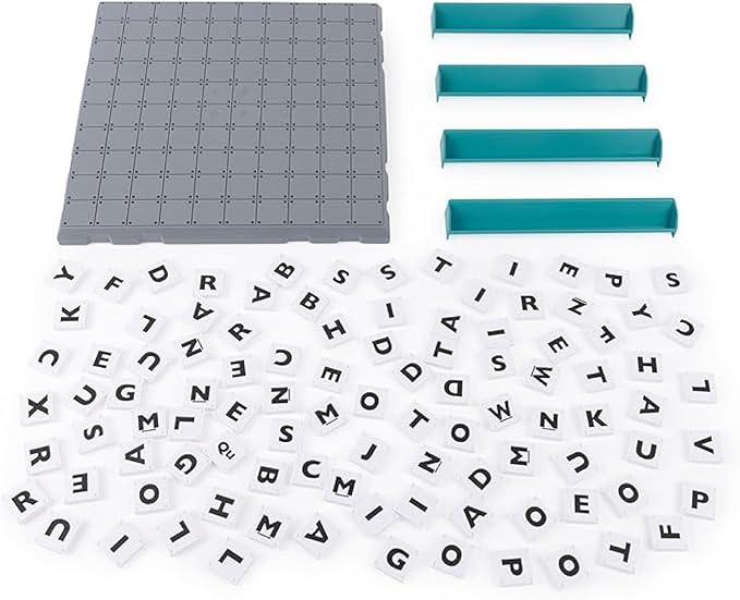 Upwords, The Game of Quick Stacking & Word Hacking with Stackable Letter Tiles, 2022 Edition | Word Games | Board Games for Kids 8-12 | Family Games for Ages 8+