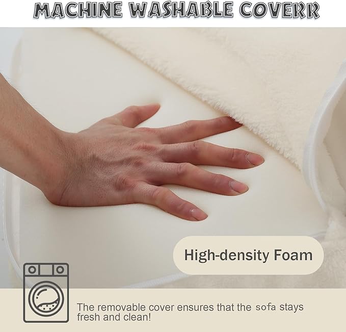 MeMoreCool Toddler Couch Fold Out Sofa Bed, Kids Lounge Chair Foldable Floor Lounger, 3-in-1 Folding Children Chair Bed, Pull Out Recliner for Toddlers 1-3, Beige